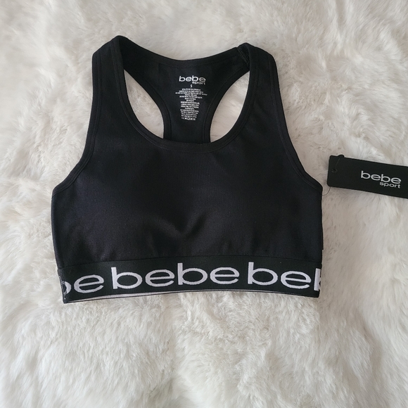 💕BEBE SPORT SEAMLESS RACER BACK SPORT BRA SIZE S - Picture 4 of 7